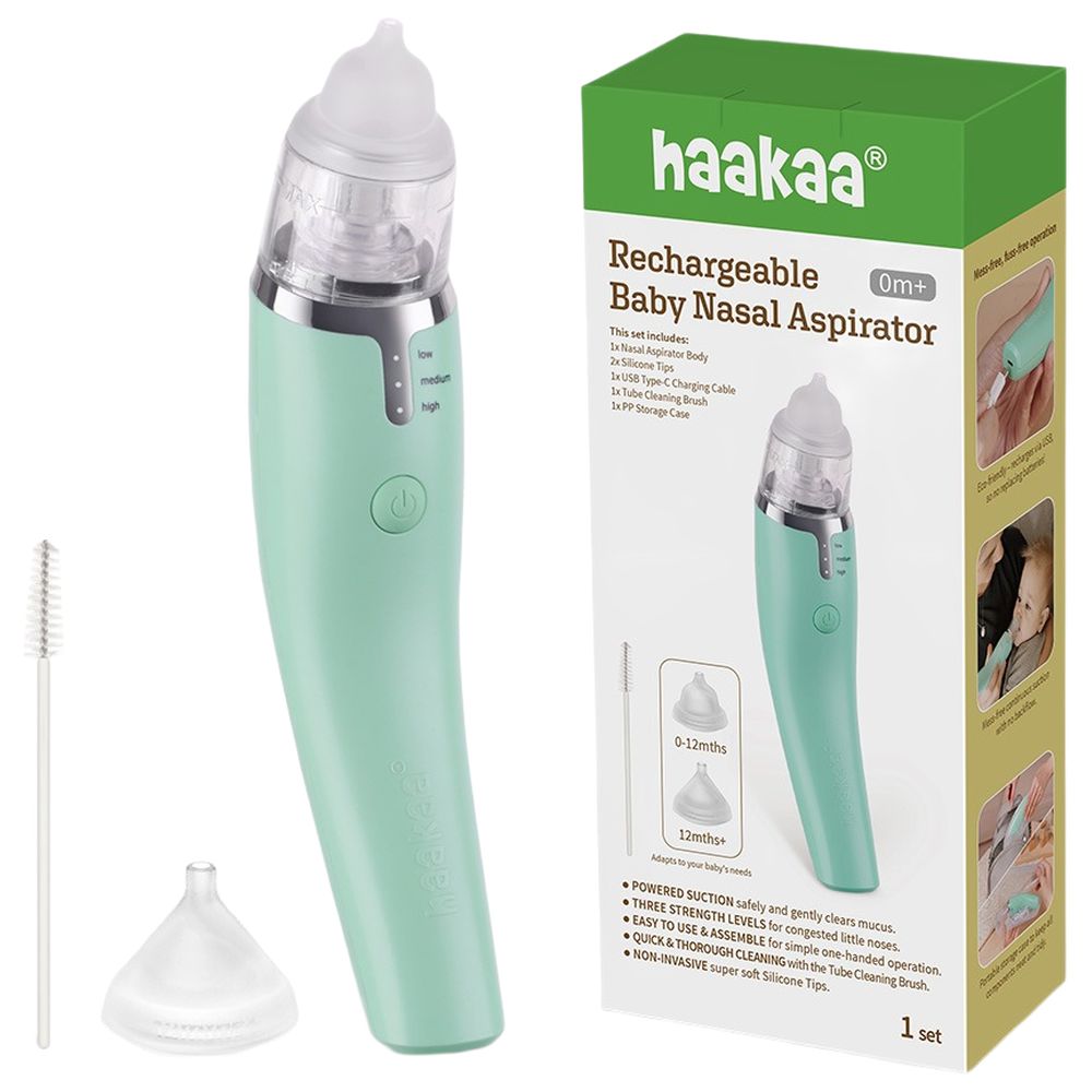 Haakaa - Electric Baby Nasal Aspirator - Snot Nose Cleaner