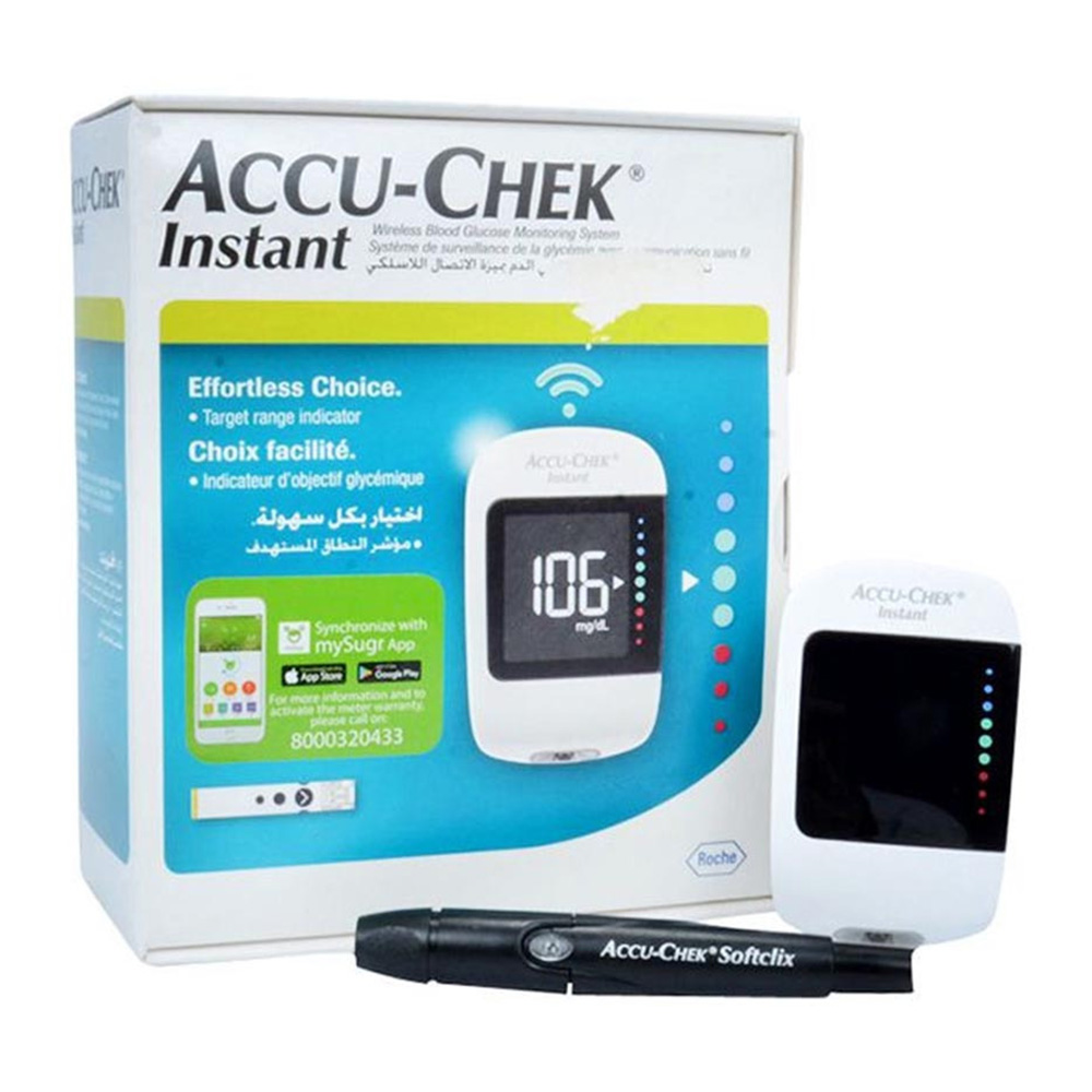 Accu-Chek - Instant Bluetooth Glucose Monitor And Lancing Device - White