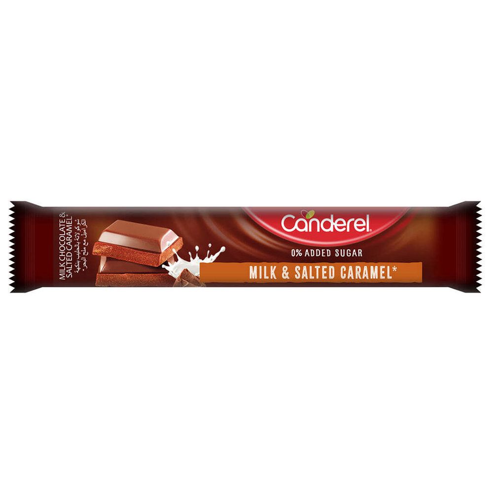 Canderel - Chocolate Bar - Milk & Salted Carmel - 100 gm