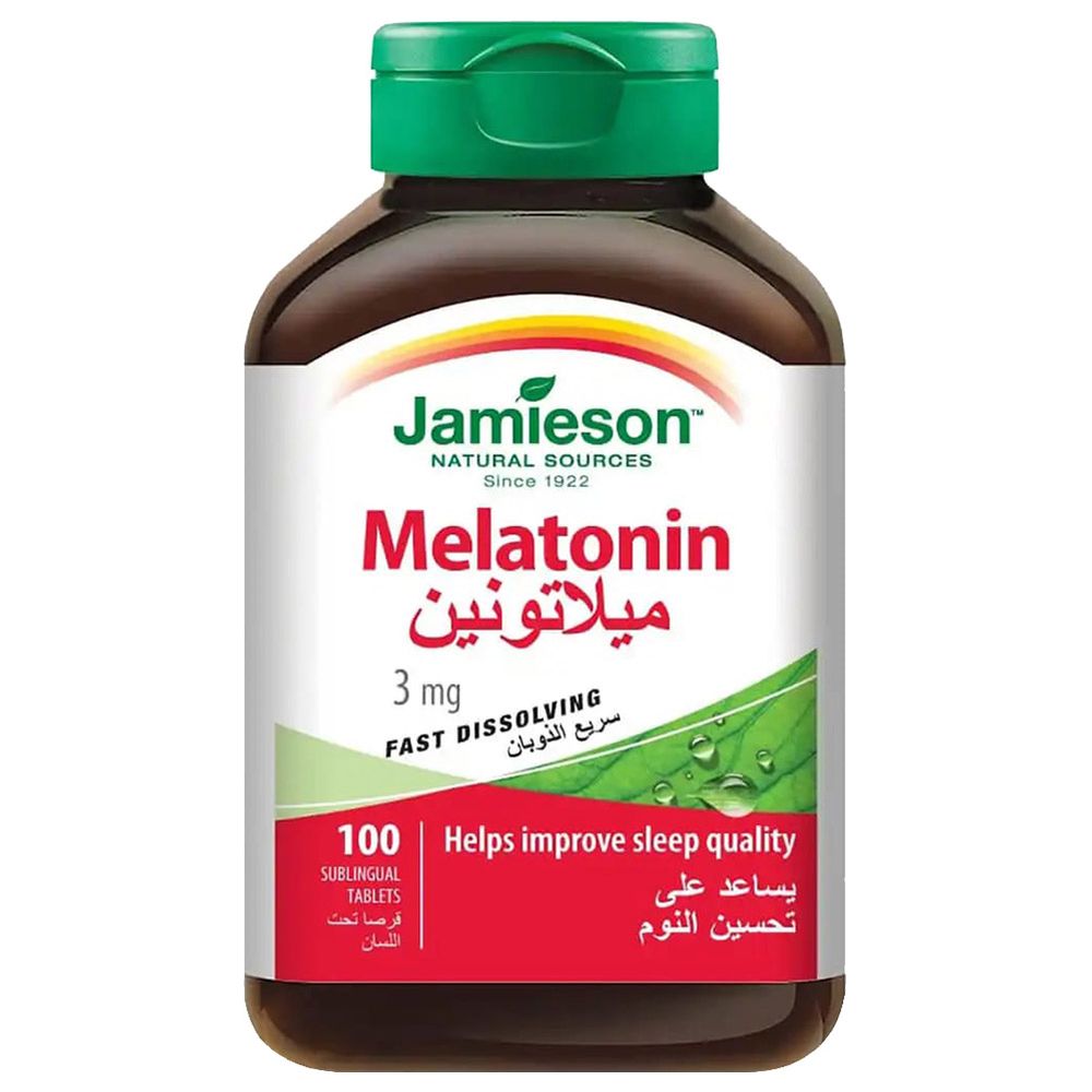 Jamieson - Melatonin 3 Mg Fast Dissolving Tablets - 100 Pcs