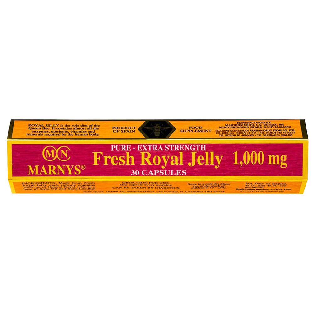 Marnys - Fresh Royal Jelly 1000 MG Capsule - 30 Pcs