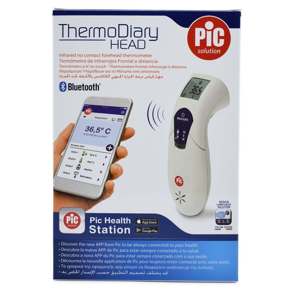 Pic - Thermo Diary Head Digital Thermometer - White