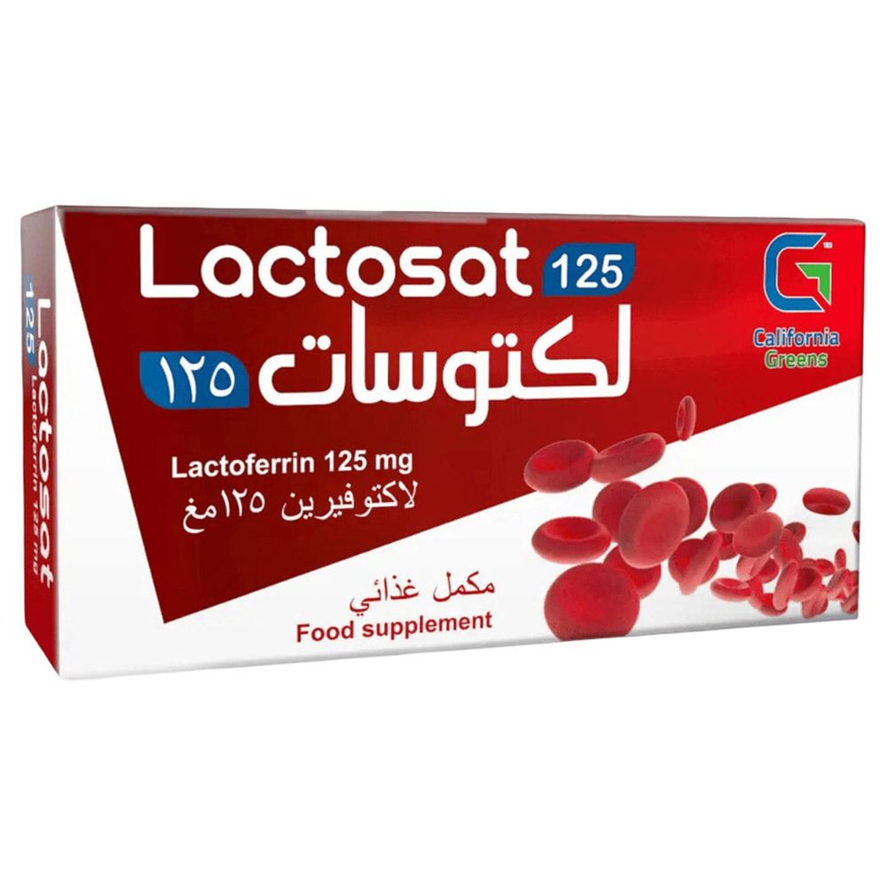 كبسولات كاليفورنيا جرينز - لاكتوسات 125 - 30 كبسولة