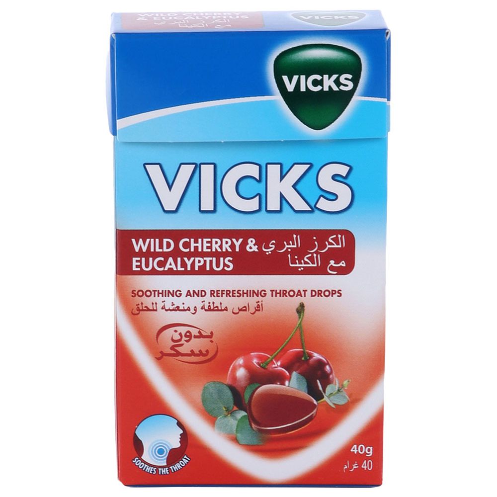 Vicks - Wild Cherry Throat Drop Box - 40g