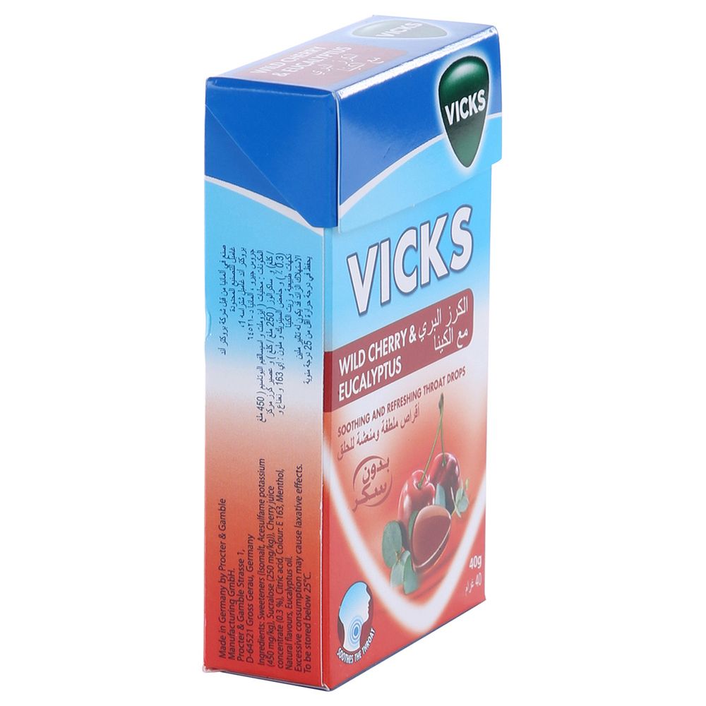 Vicks - Wild Cherry Throat Drop Box - 40g