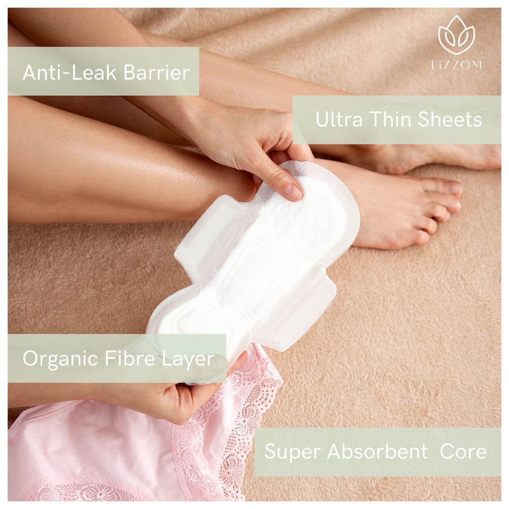 Lizzom - Night Pads Large Size With Wings 10/Pack - Pack Of 2