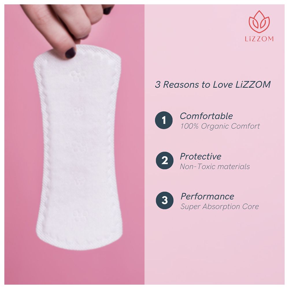 Lizzom - Night Pads Large Size With Wings 10/Pack - Pack Of 2