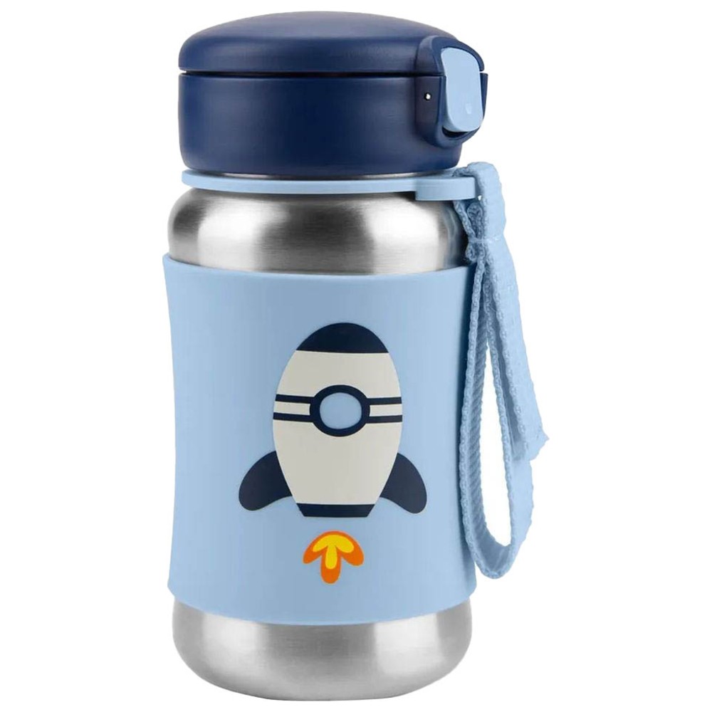 SkipHop - Spark Style Straw Bottle - Rocket - 350 ml