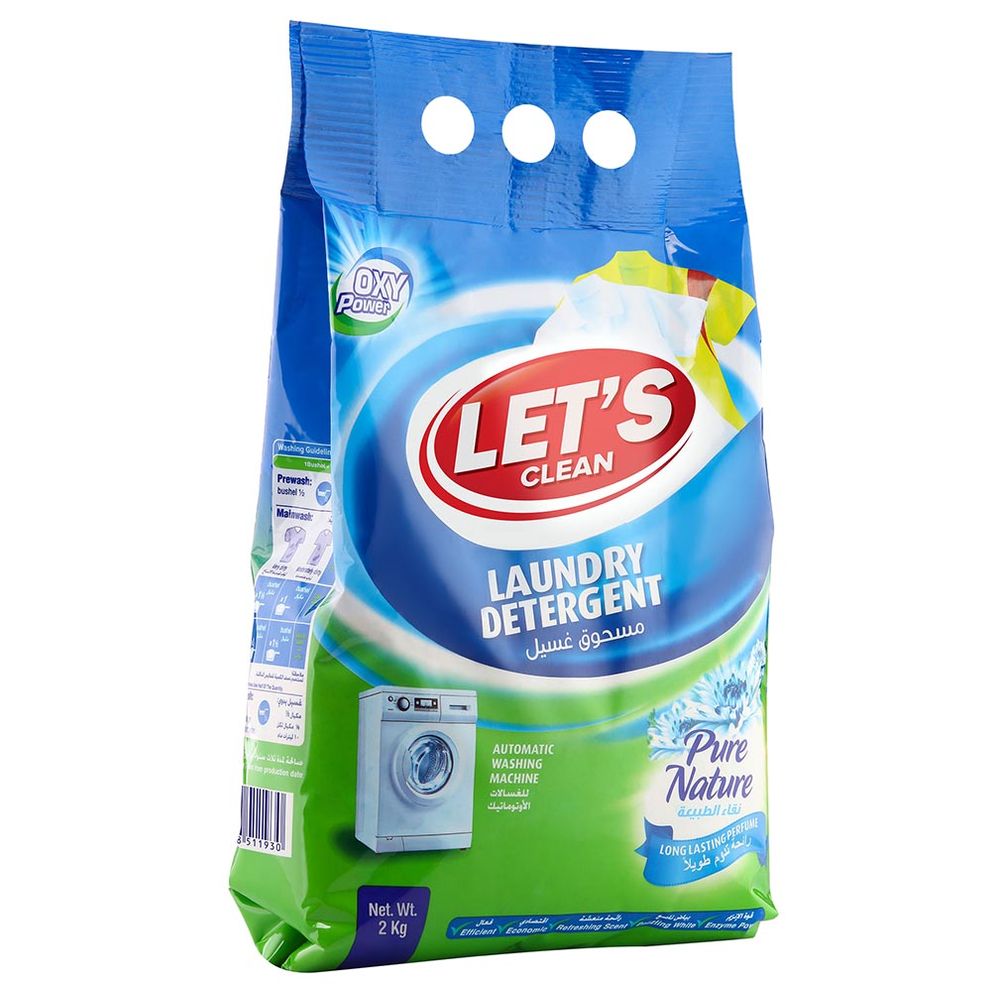 Let's Clean - Detergent Powder For Automatic Machine - 2 kg