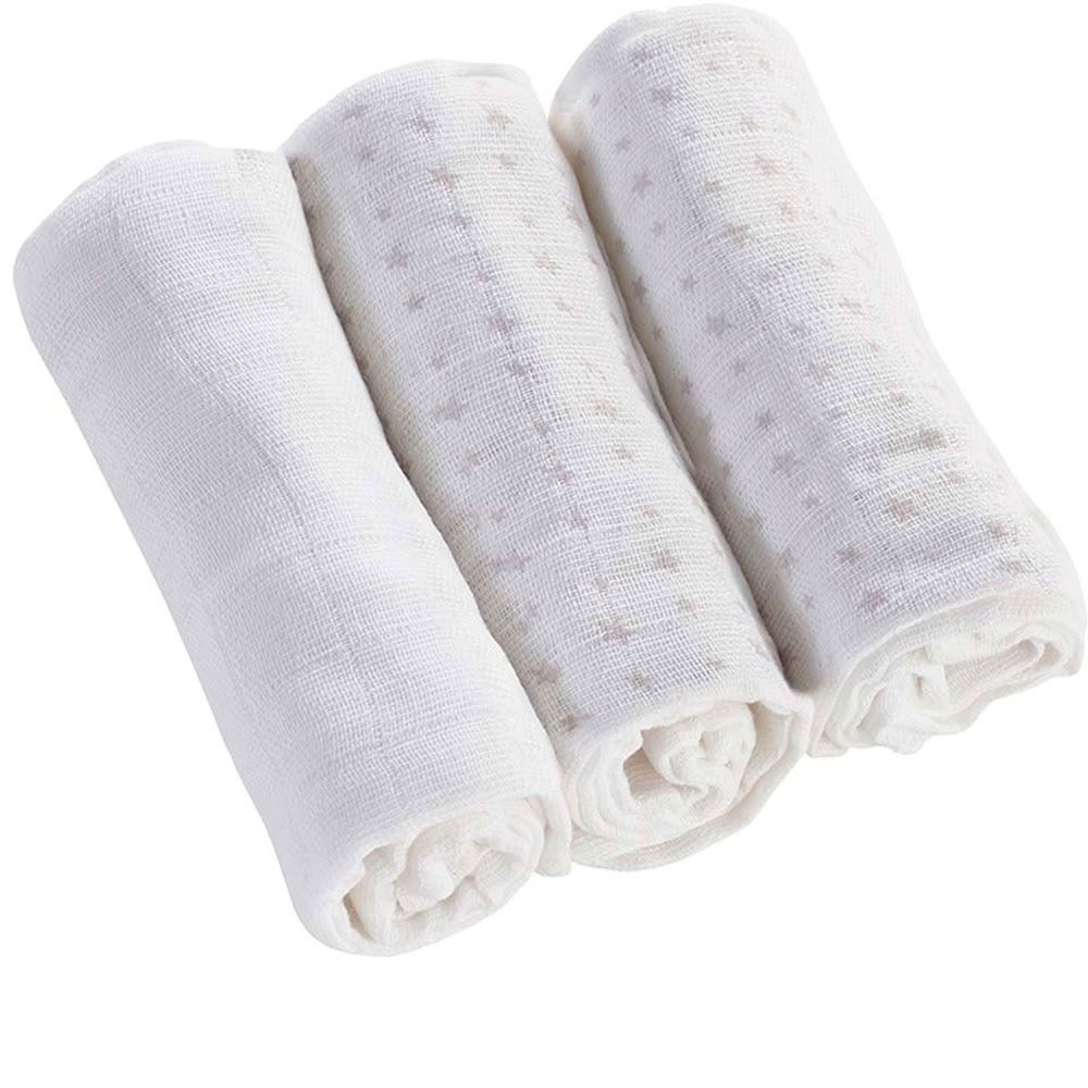 Kinder Valley - Muslin Cloths - Style May Vary - 3 Pcs