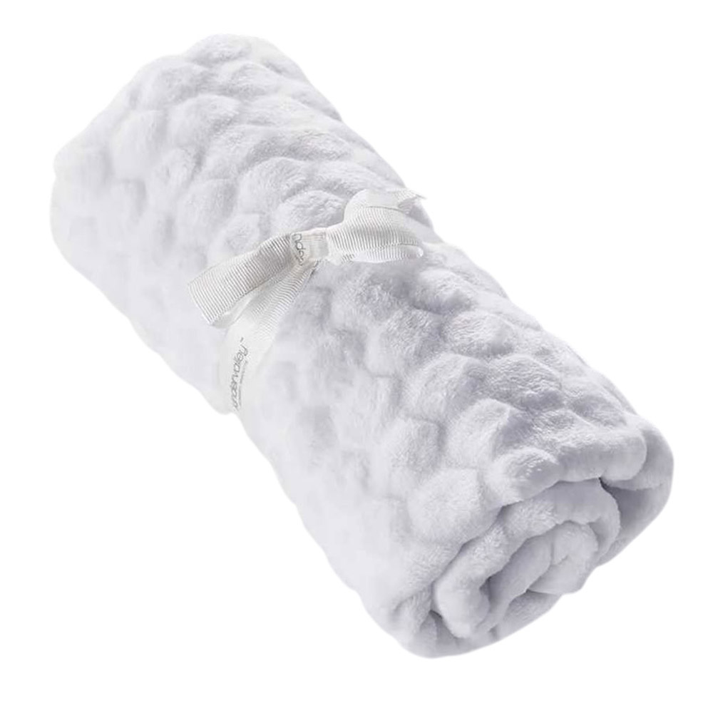 Kinder Valley - Honeycomb Baby Blanket - White