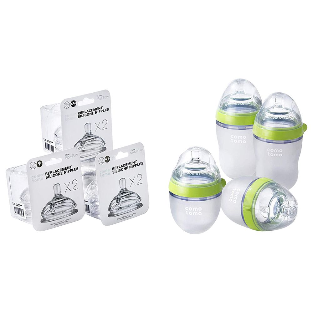 Comotomo - Baby Bottle Bundle - Green