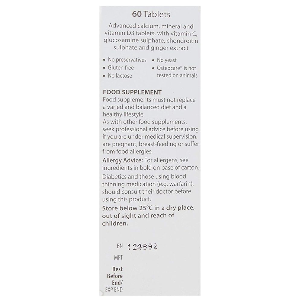 Vitabiotics - Osteocare Glucosamine & Chondroitin 60 Tablets