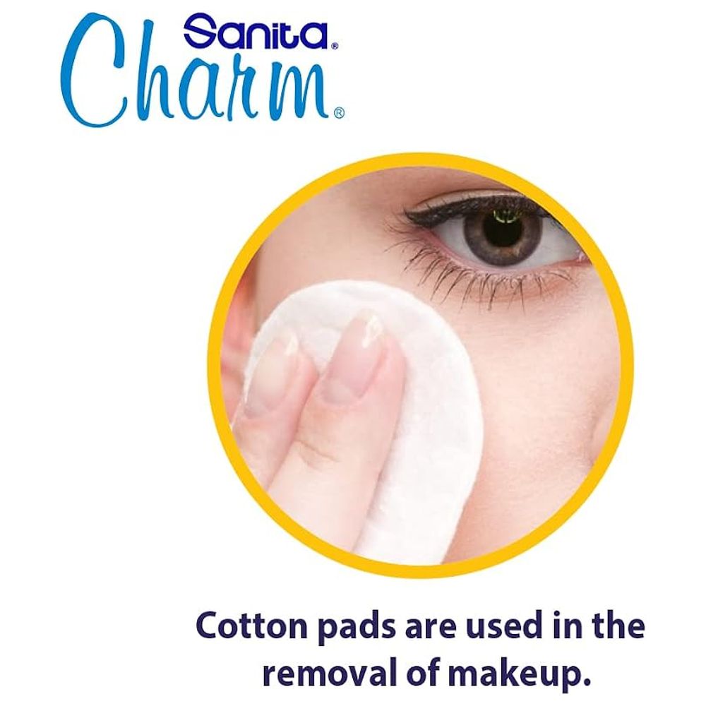 Sanita Charm - 100% Cotton Pads 50 Pads