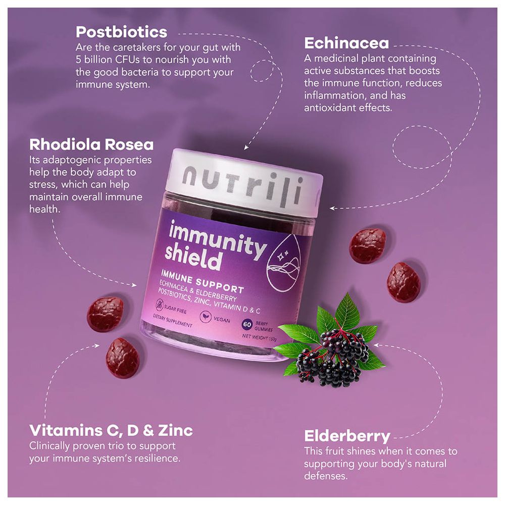 Nutrili - Immunity Shield Sugar Free Gummies