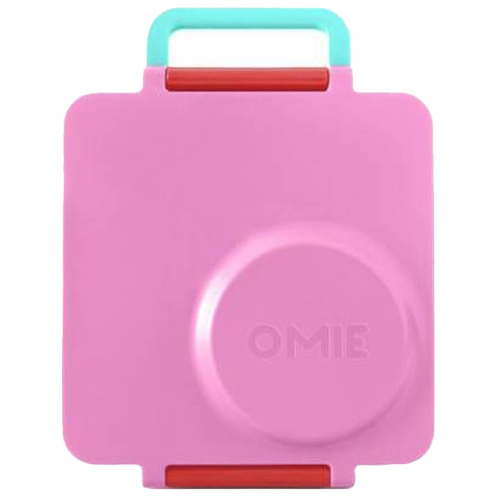 OmieBox - 2nd Gen 3 Compartments Bento Box With Insulated Thermos - Pink