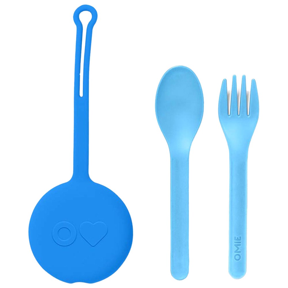 Omiebox - Spoon And Fork With Holder Set - 3 Pcs
