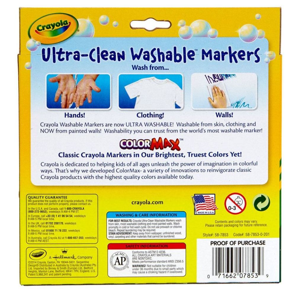 Crayola - Ultra Clean Washable Bold Colors