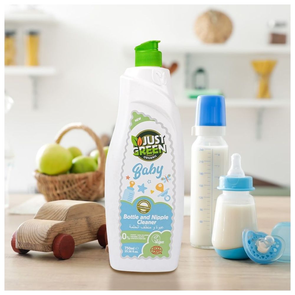 Just Green Organic - Baby Bottle and Nipple Cleanser - 750 ml