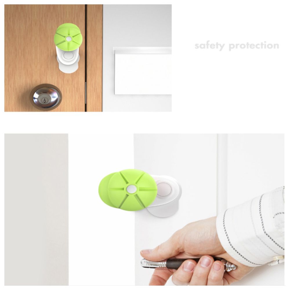 Baby Safe - Door Stopper - 4pc-Set - Green