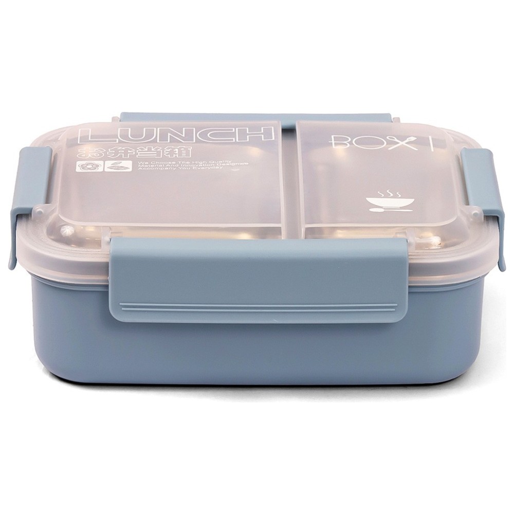 Eazy Kids - 2-Compartment Stainless Steel Lunch Box - 1100 ml
