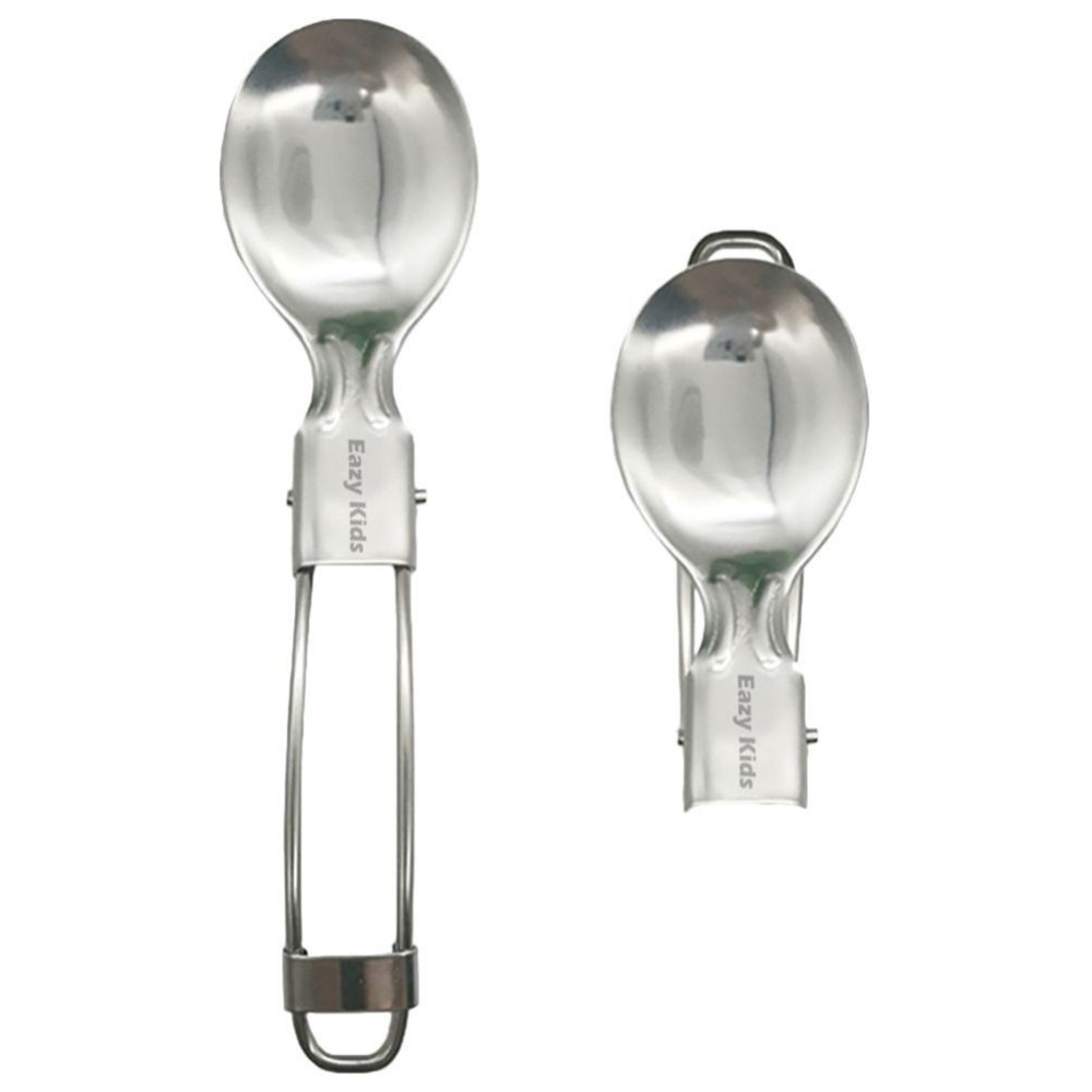Eazy Kids - Stainless Steel Folding Spoon - Silver
