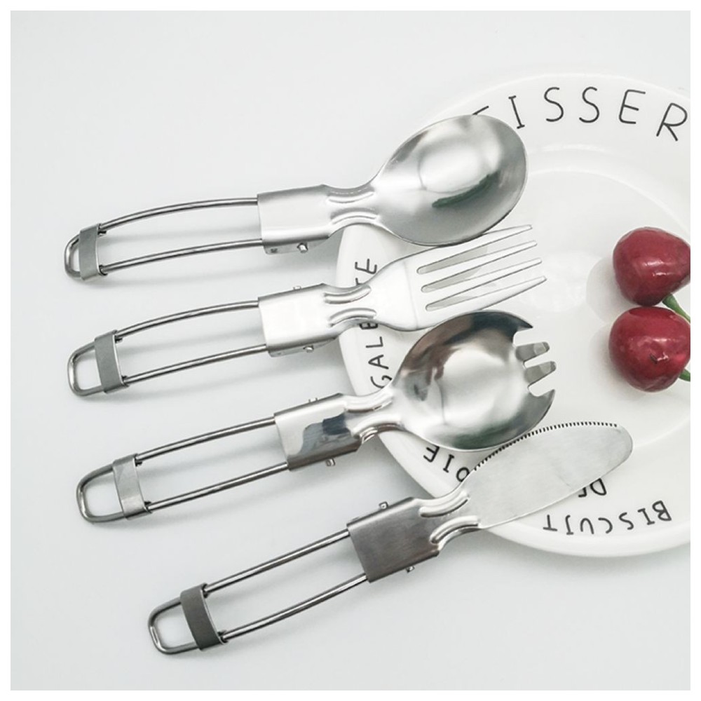 Eazy Kids - Stainless Steel Folding Spoon - Silver
