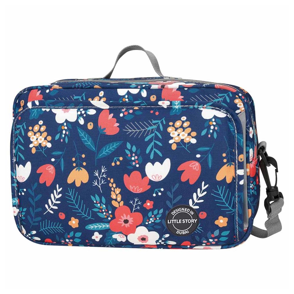 Little Story - Baby Diaper Changing Clutch Kit - Floret Blue