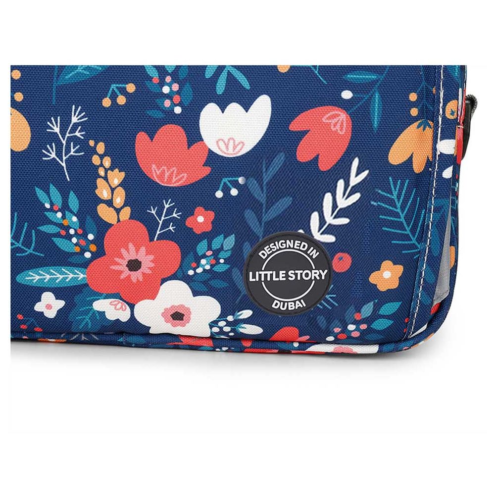 Little Story - Baby Diaper Changing Clutch Kit - Floret Blue