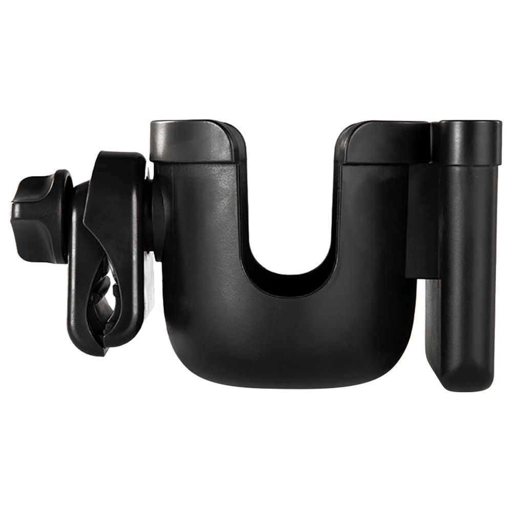 Teknum - 2-in-1 Universal Stroller Cup & Phone Holder - Black