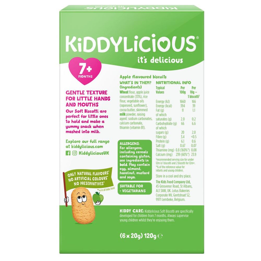 Kiddylicious - Apple Soft Biscotti