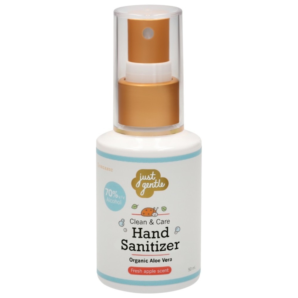 Just Gentle - Clean & Care Hand Sanitiser Spray - Fresh Apple - 50 ml