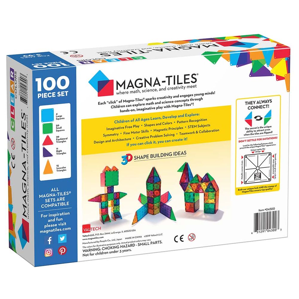 MAGNA-TILES - Classic 100-Piece Set