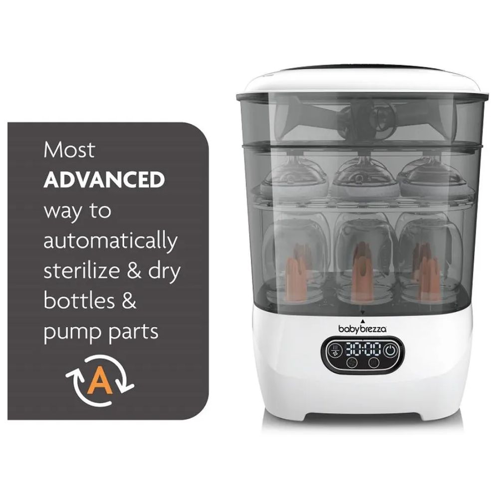 Baby Brezza One Step Sterilizer Dryer Advanced 33% Faster