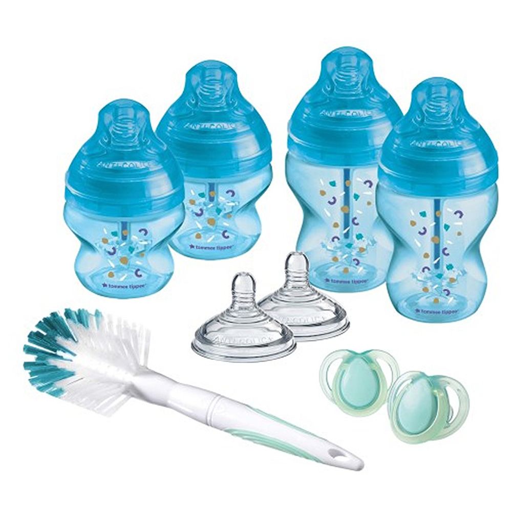 Tommee Tippee - Anti-Colic Newborn Bottle Starter Kit - Blue