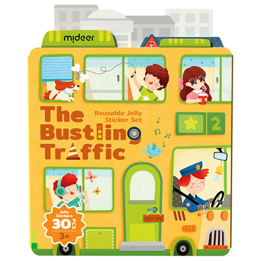 Mideer - Reusable Stickers - Bustling Traffic