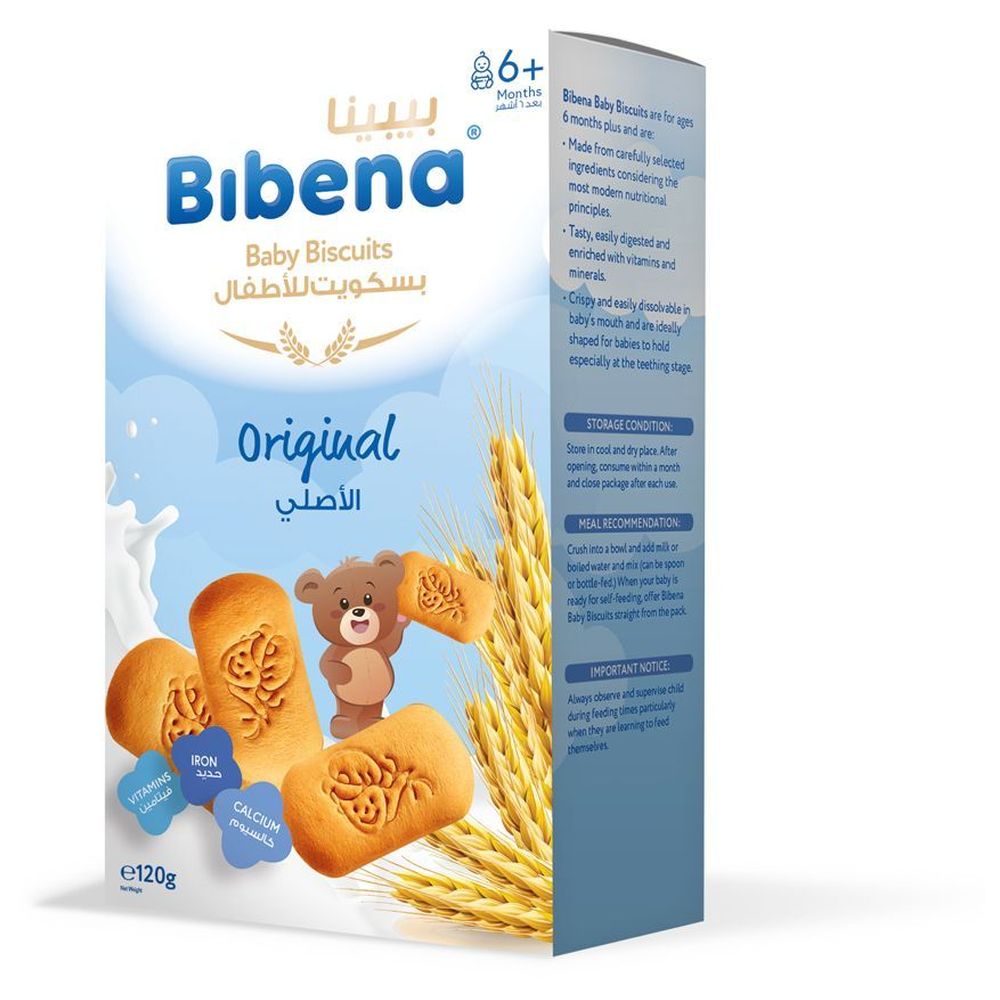 Bibena - Original Biscuits Baby Snacks - 120 gm