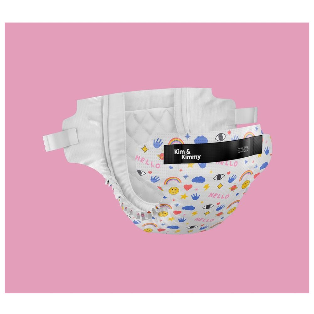 Kim & Kimmy - Funny Icons Diapers - New Born - 0-5 kg - 32 Pcs
