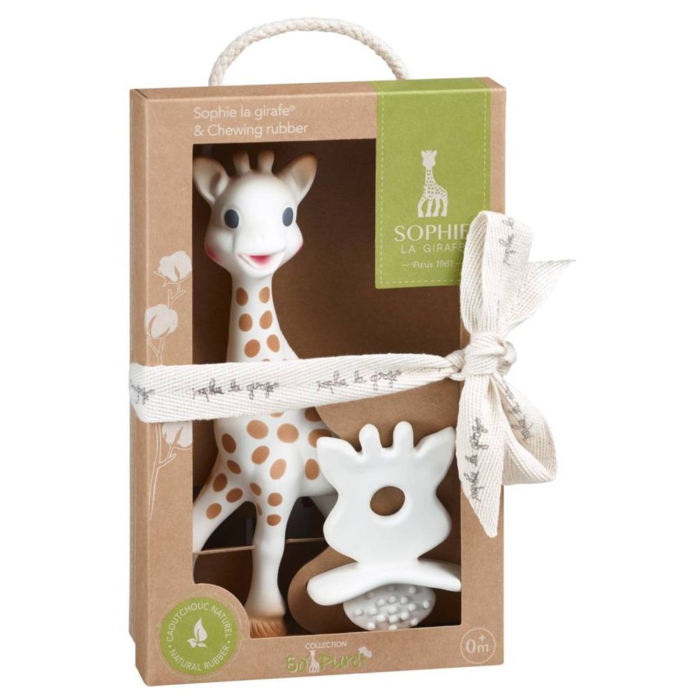 Sophie La Girafe So'Pure & Teething Rubber Brown White
