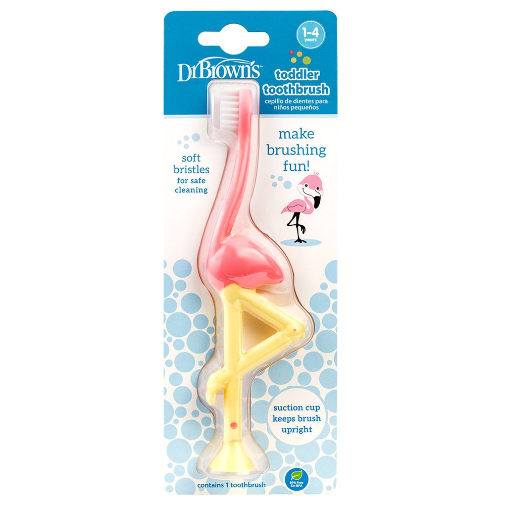 Dr. Brown's - Flamingo Toddler Toothbrush