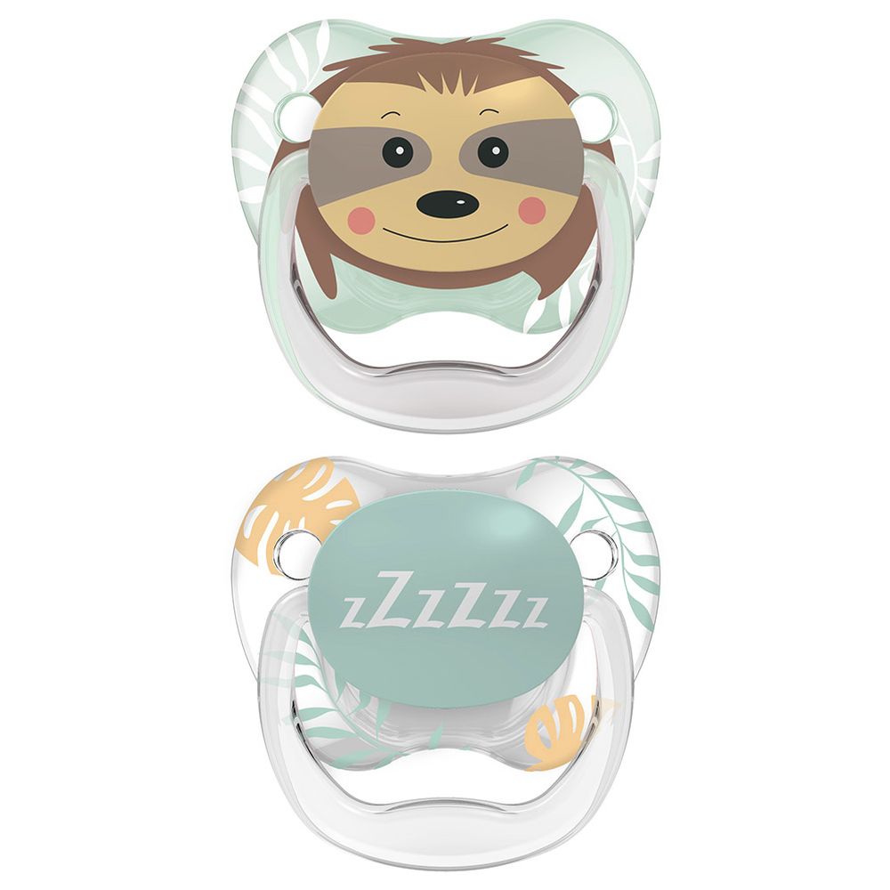 Dr. Brown's - Printed Shield Soother - 6-18M - Green - 2 Pc Set