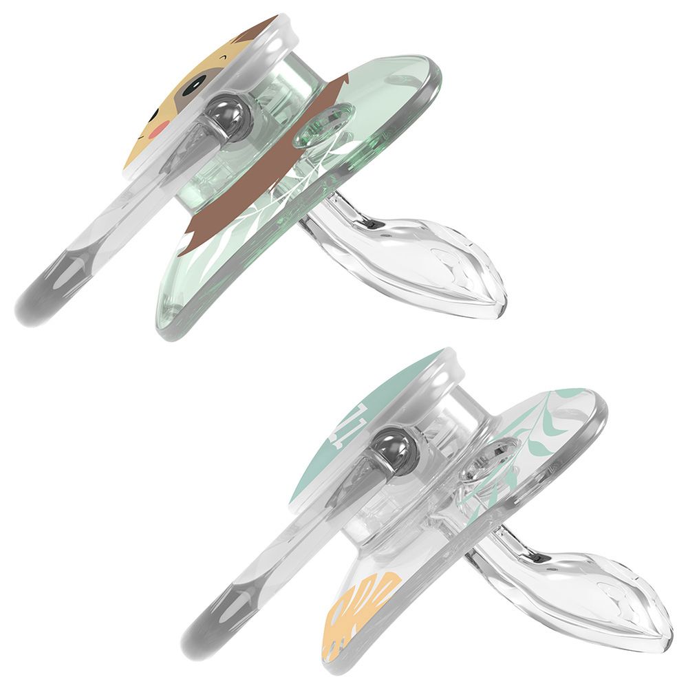 Dr. Brown's - Printed Shield Soother - 6-18M - Green - 2 Pc Set
