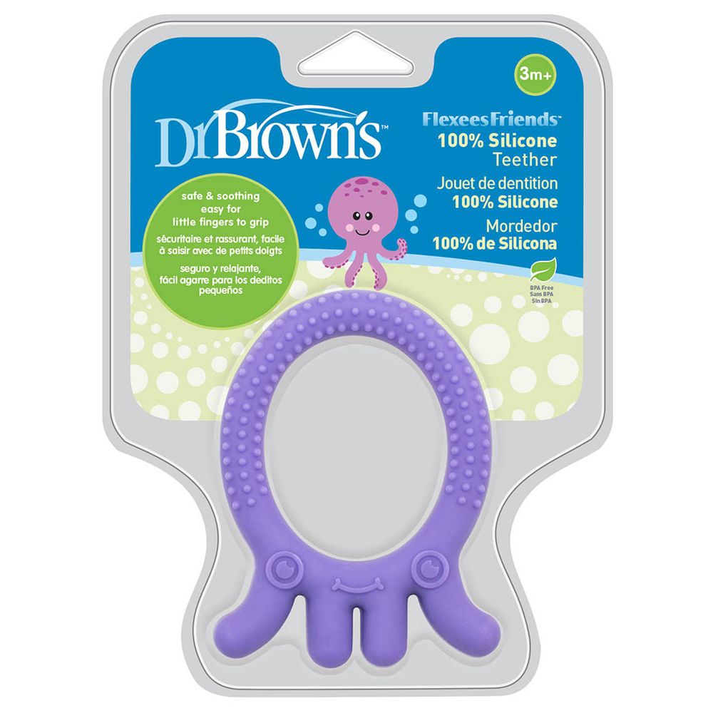 Dr. Brown's - Flexees Friends Octopus Teether - Purple