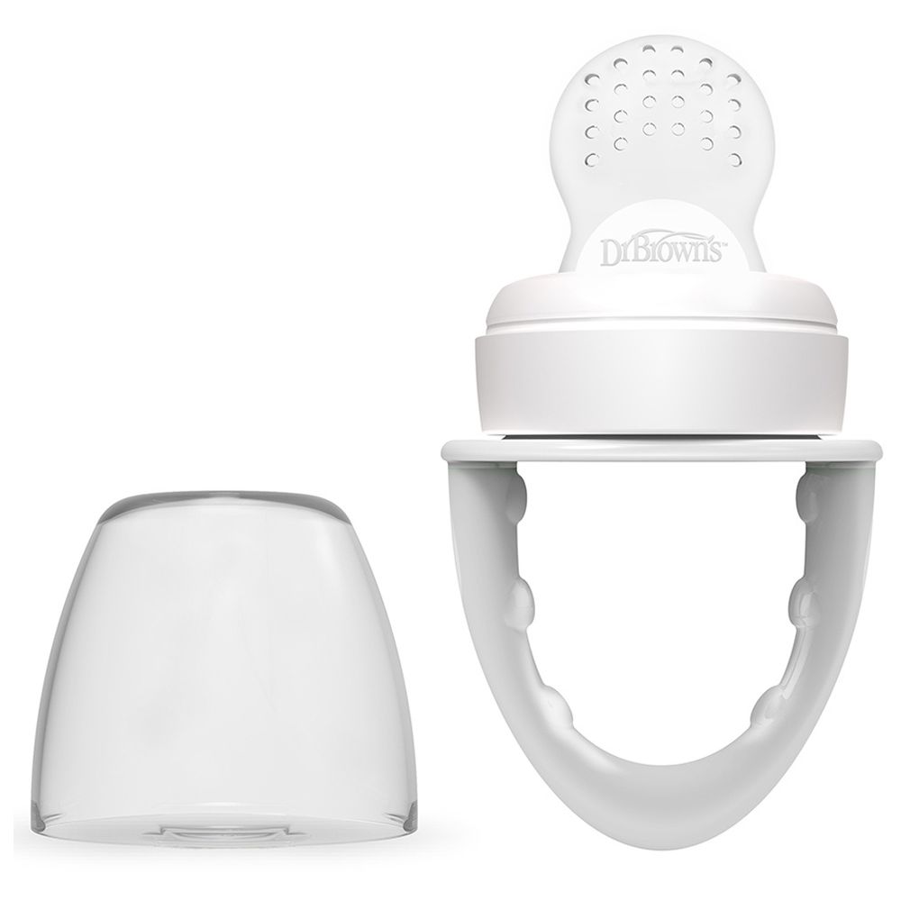 Dr. Brown's - Fresh Firsts Silicone Feeder - 3M - Grey