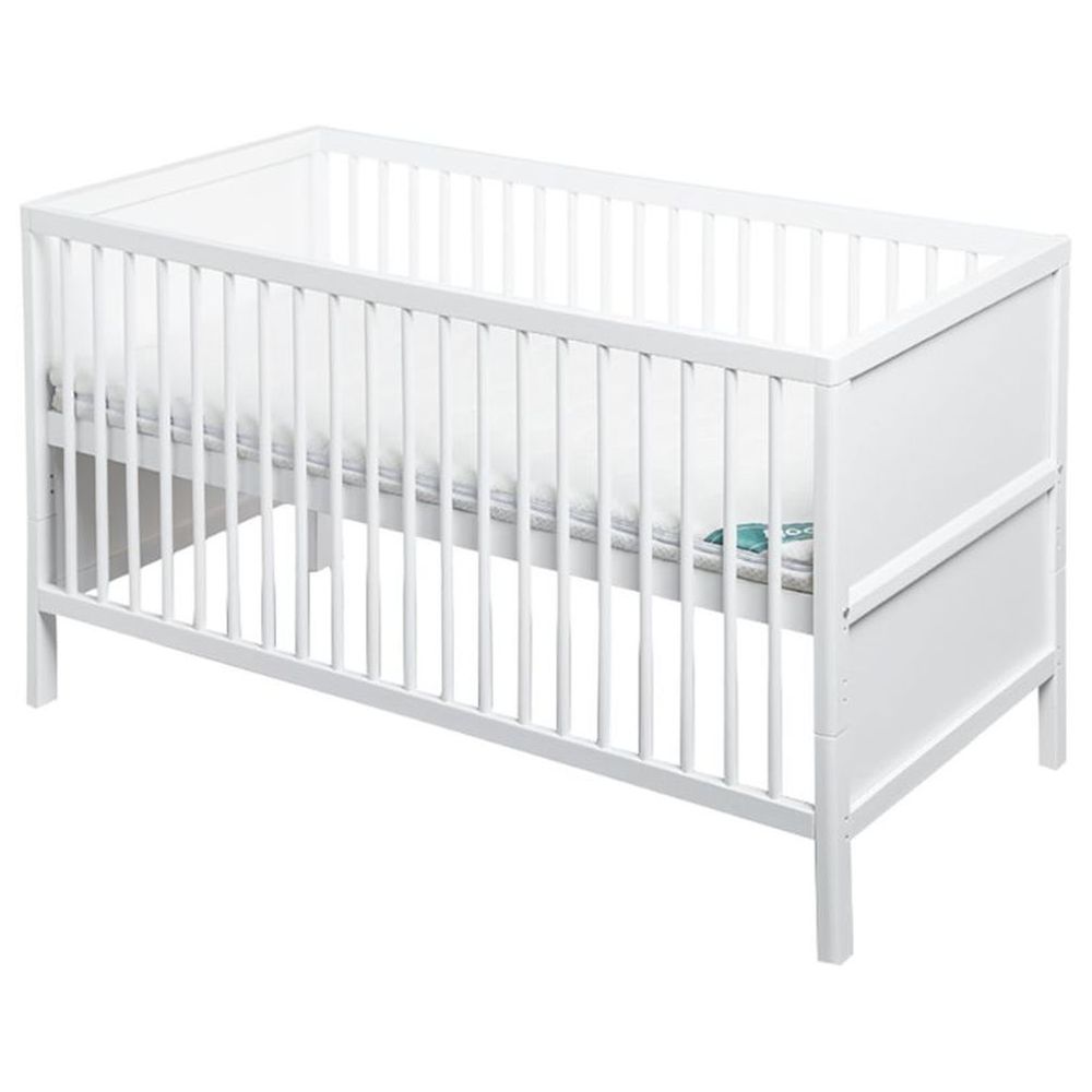 Bumble & Bird - Tory 2-in-1 Convertible Wooden Crib to Toddler Bed – White