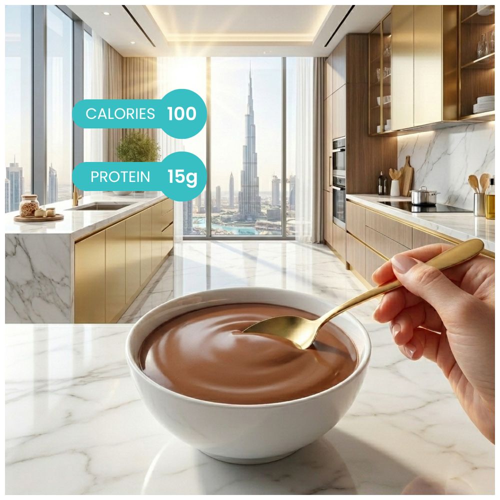 Qvie - Chocolate Pudding & Shake - Pack of 7 Sachets - High-Protein Low-Calorie