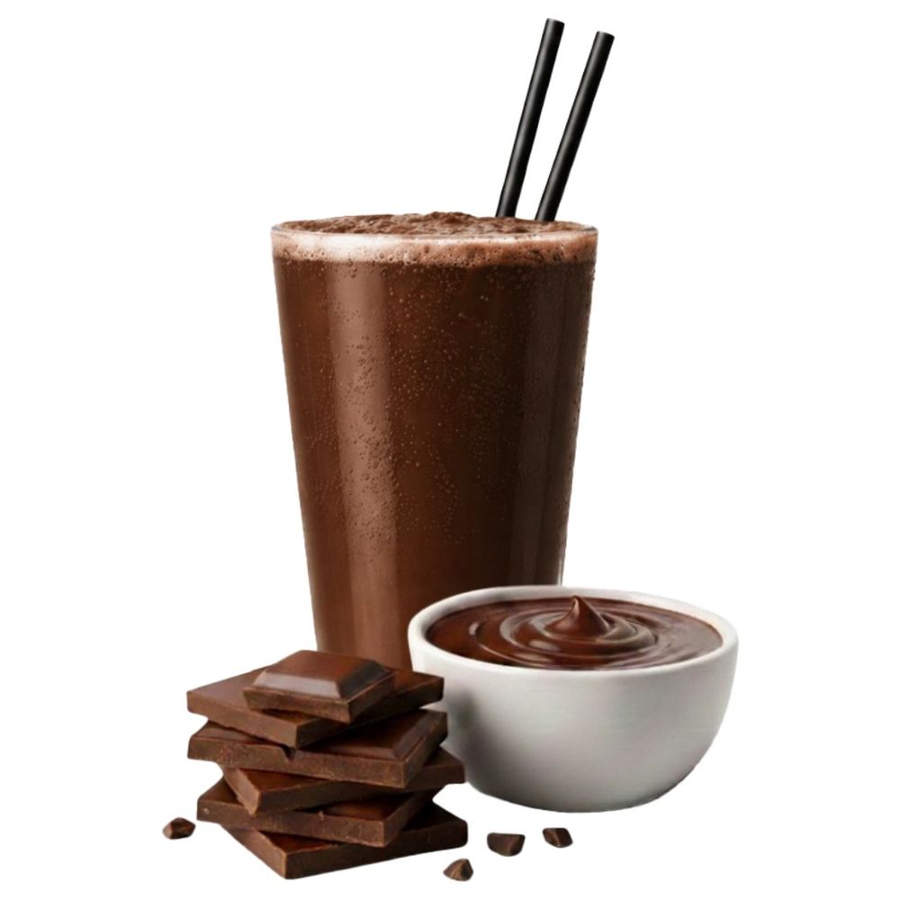 Qvie - Dark Chocolate Pudding & Shake - Pack of 7 Sachets - High-Protein Low-Calorie