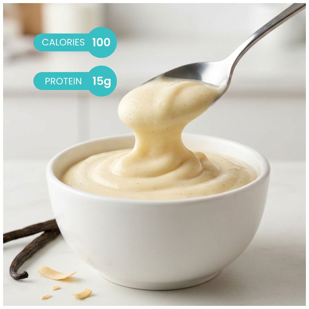 Qvie - Vanilla Pudding & Shake - Pack of 7 Sachets - High-Protein Low-Calorie