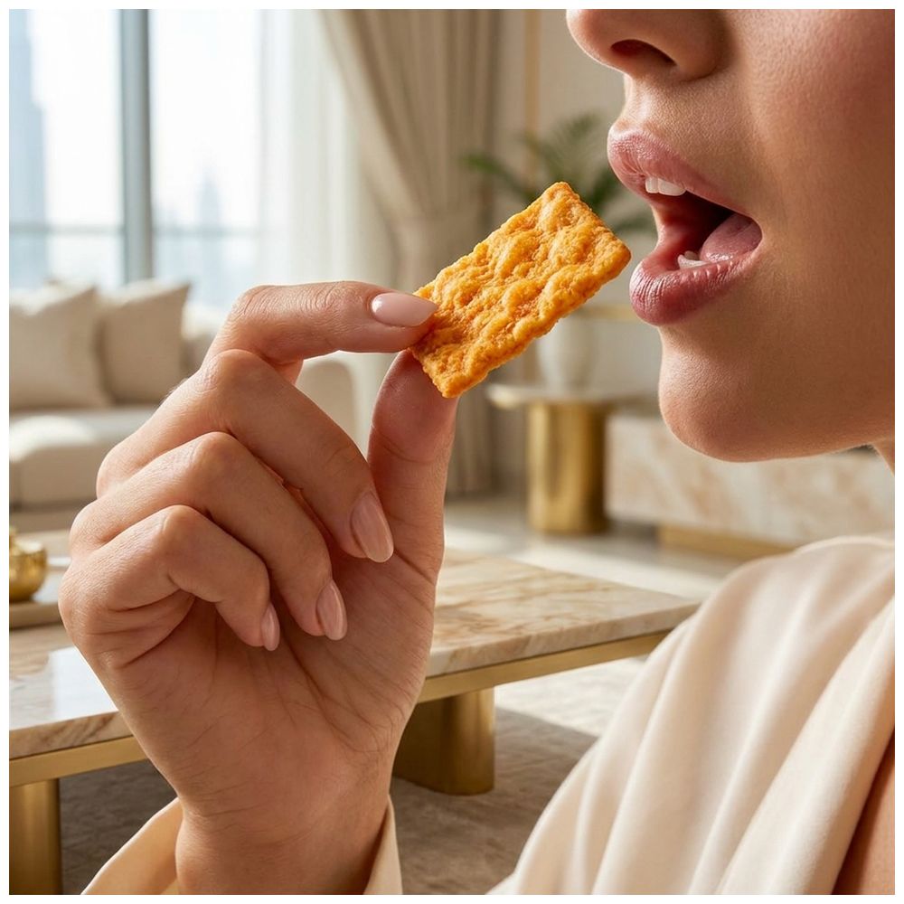 Qvie - Double Bites Cheddar Cheese - High-Protein Low-Calorie 7 servings