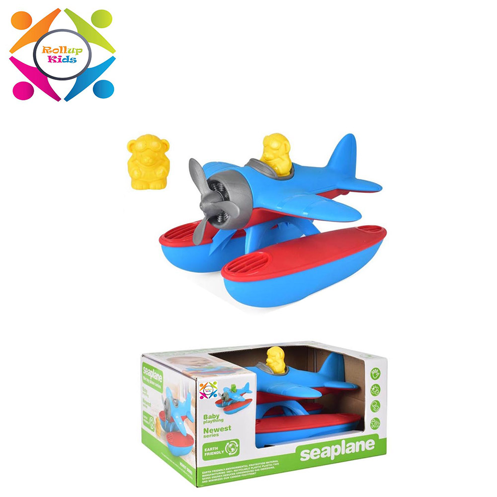 Rollup Kids - Eco Friendly Rescue Boat Helicopter - Blue
